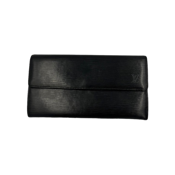 LOUIS VUITTON Epi Long Wallet Black - Picture 3 of 10